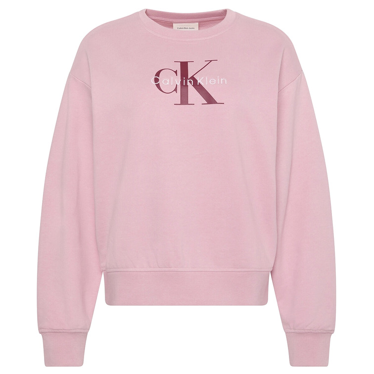 SUDADERA MUJER CALVIN KLEIN CON LOGO MONOGRAMA FIT HOLGADO