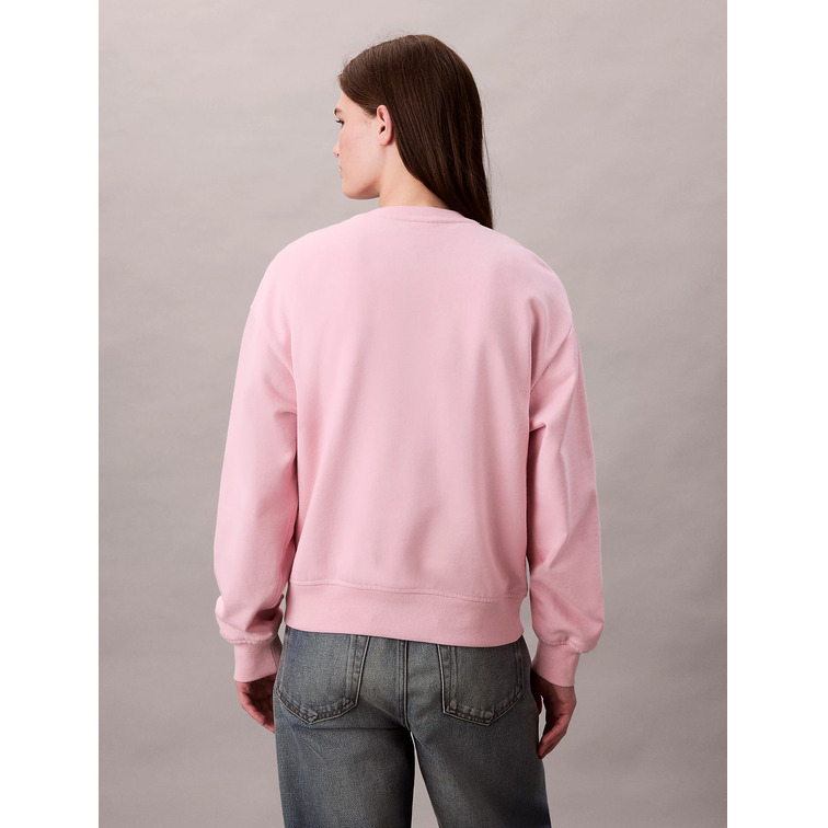 SUDADERA MUJER CALVIN KLEIN CON LOGO MONOGRAMA FIT HOLGADO