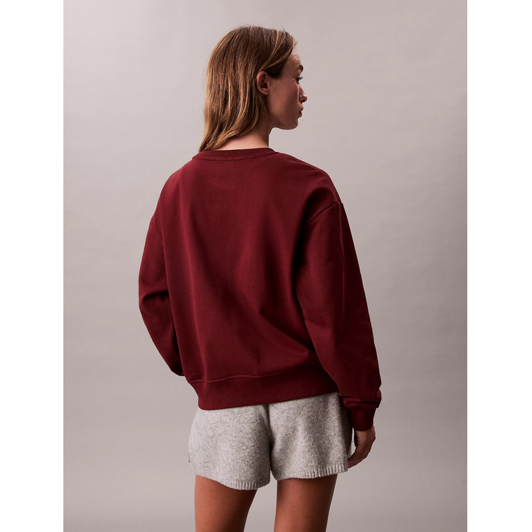 SUDADERA MUJER CALVIN KLEIN CON LOGO MONOGRAMA FIT HOLGADO
