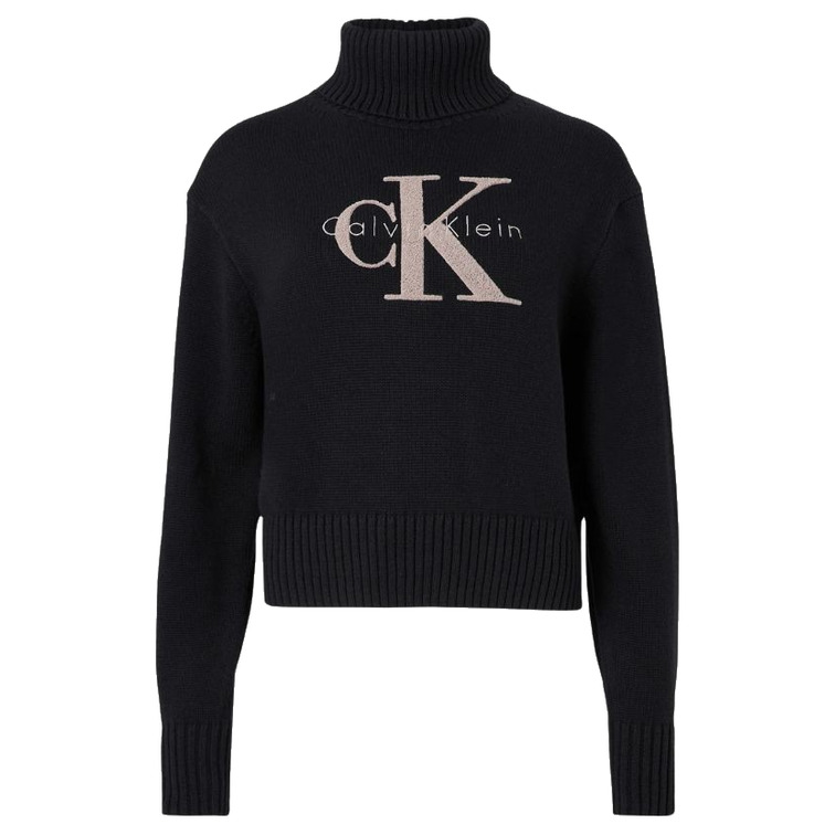 JERSEY MUJER CALVIN KLEIN DE CHENILLA CON CUELLO VUELTO