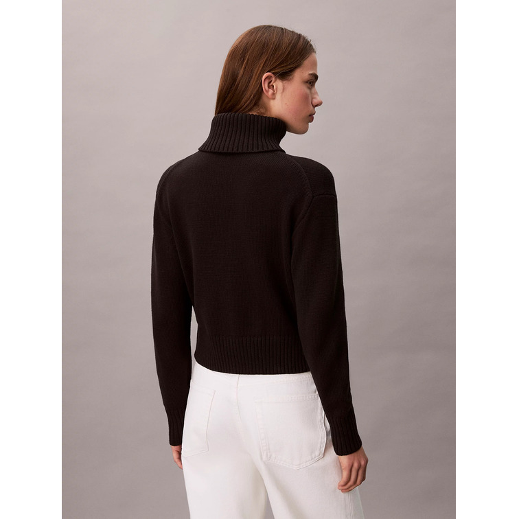 JERSEY MUJER CALVIN KLEIN DE CHENILLA CON CUELLO VUELTO