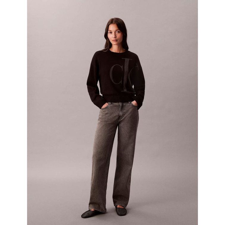 JERSEY MUJER  CALVIN KLEIN W LONG SLEEVE SMOOTH COTTON CK