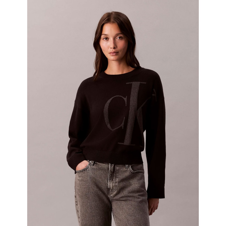JERSEY MUJER  CALVIN KLEIN W LONG SLEEVE SMOOTH COTTON CK