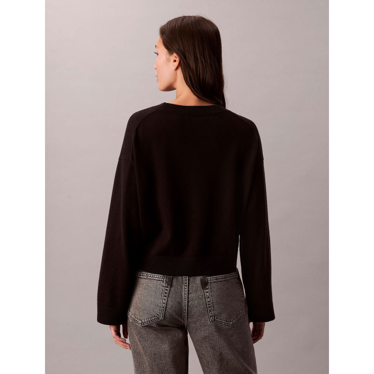 JERSEY MUJER  CALVIN KLEIN W LONG SLEEVE SMOOTH COTTON CK