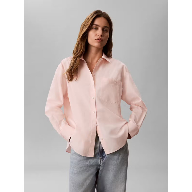 CAMISA MUJER  CALVIN KLEIN W COTTON POPLIN RELAXED SHIRT