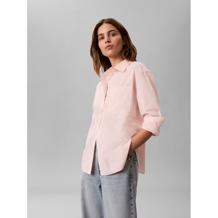 CAMISA MUJER  CALVIN KLEIN W COTTON POPLIN RELAXED SHIRT
