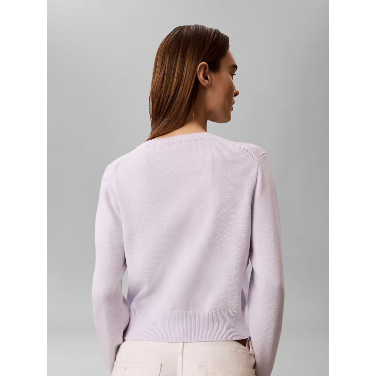 JERSEY MUJER  CALVIN KLEIN W LOGO OUTLINE LS TOP
