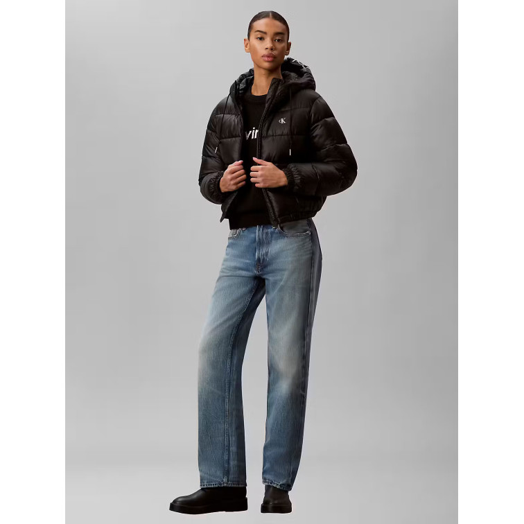 ABRIGO MUJER  CALVIN KLEIN W LW SHORT LOGO PUFFER JACKET