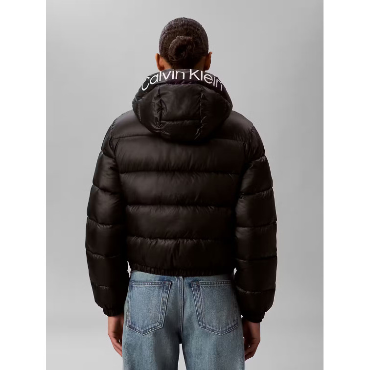 ABRIGO MUJER  CALVIN KLEIN W LW SHORT LOGO PUFFER JACKET