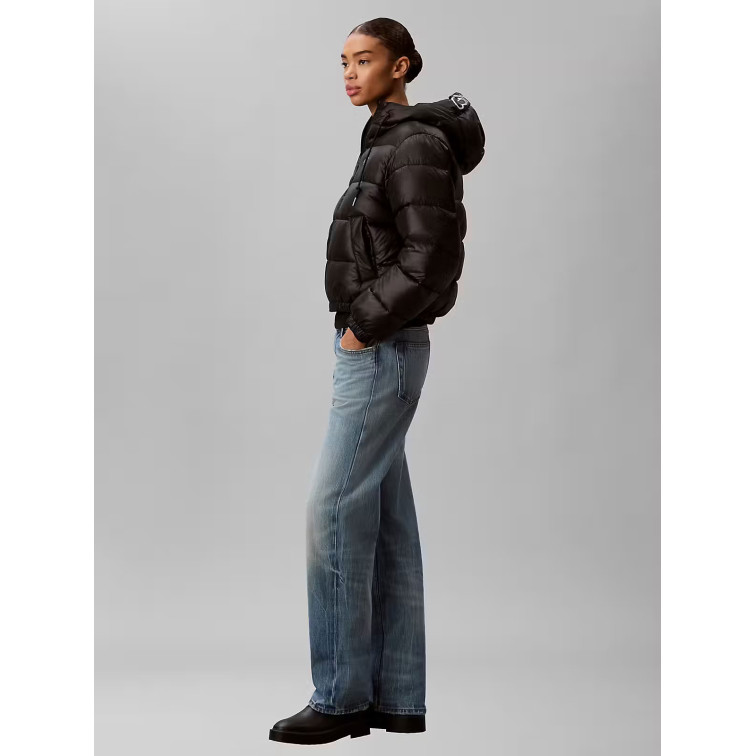 ABRIGO MUJER  CALVIN KLEIN W LW SHORT LOGO PUFFER JACKET