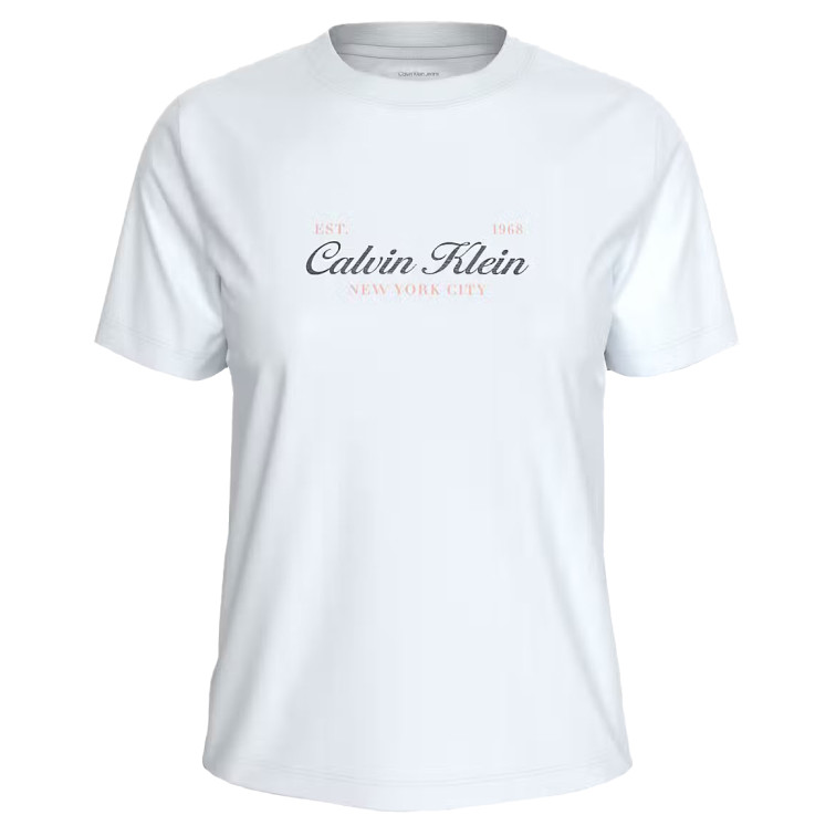 CAMISETA MUJER  CALVIN KLEIN W SS CLASSIC SCRIPT TWO TONE T