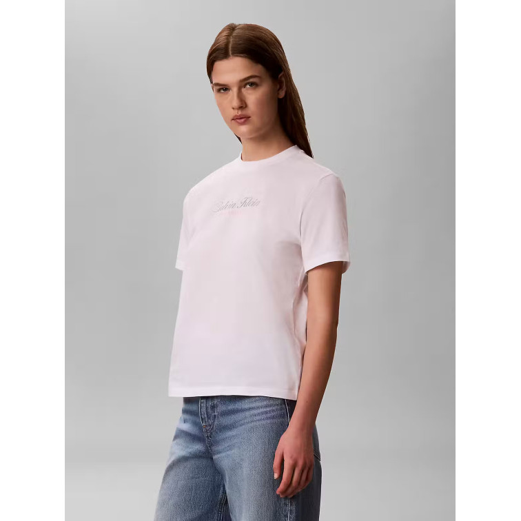 CAMISETA MUJER  CALVIN KLEIN W SS CLASSIC SCRIPT TWO TONE T