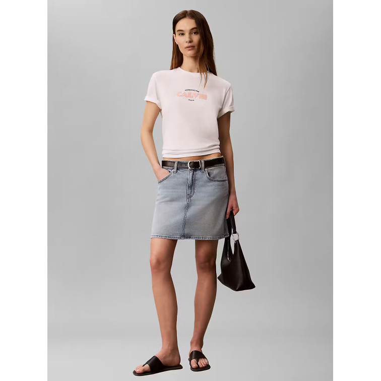 CAMISETA MUJER  CALVIN KLEIN W SS CLASSIC RESORT CALVIN LOG