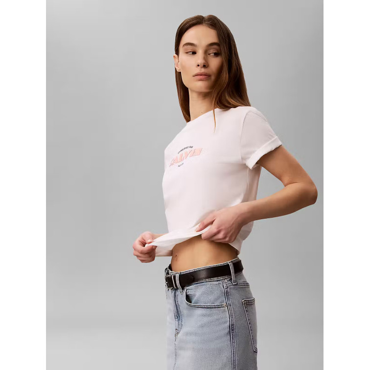 CAMISETA MUJER  CALVIN KLEIN W SS CLASSIC RESORT CALVIN LOG