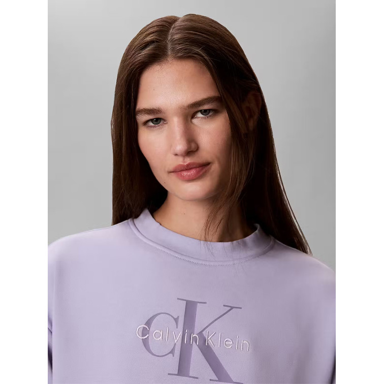 MUJER W LS FRENCH TERRY MONOLOGO CRE VBK