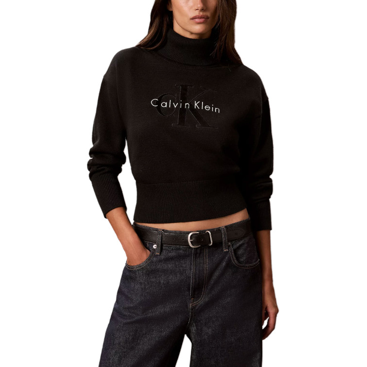 MUJER W LS LOGO TNECK PULLOVER UB1