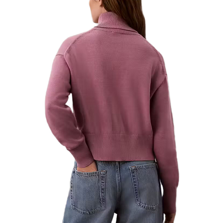 MUJER W LS LOGO TNECK PULLOVER VCB