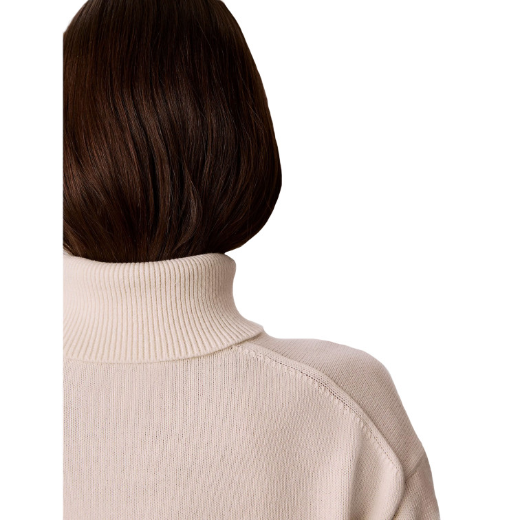 MUJER W LS LOGO TNECK PULLOVER YAS
