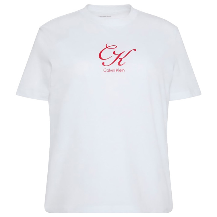 CAMISETA MUJER  CALVIN KLEIN W SS CLASSIC SCRIPT INITIAL TE