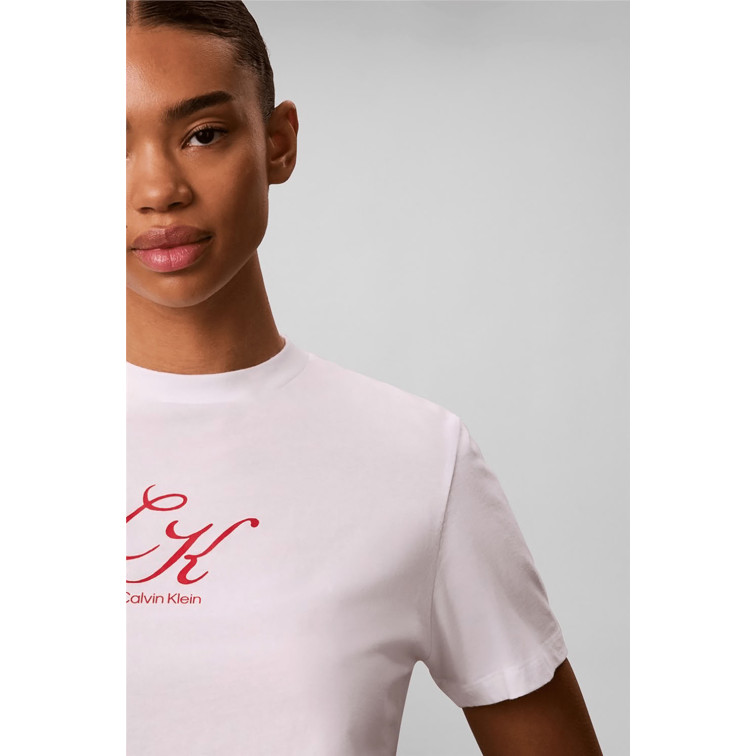 CAMISETA MUJER  CALVIN KLEIN W SS CLASSIC SCRIPT INITIAL TE