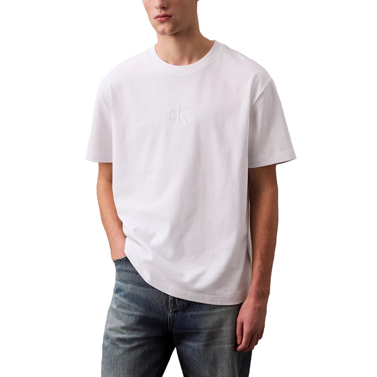 HOMBRE SS REL LIQUID CK MONOLOGO TEE YAA