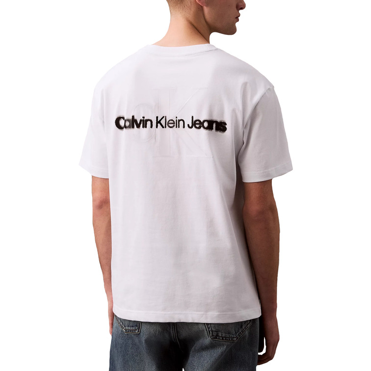 HOMBRE SS REL LIQUID CK MONOLOGO TEE YAA