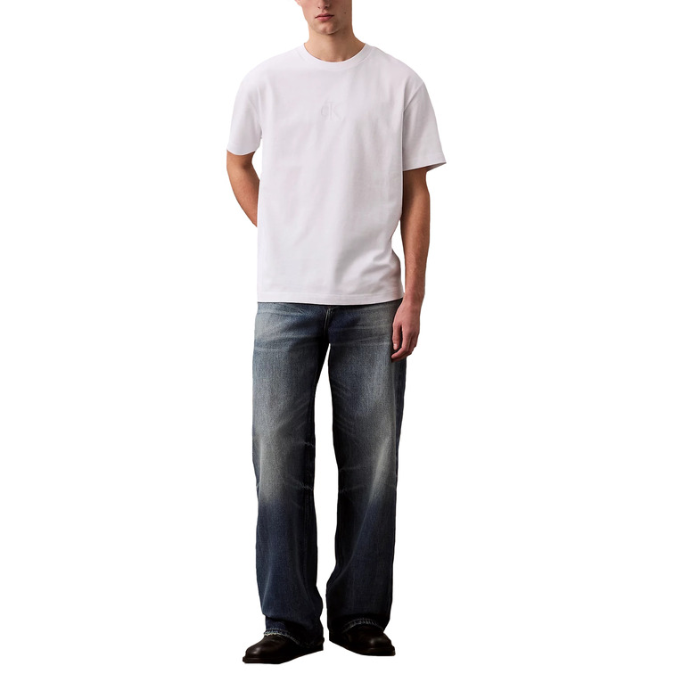 HOMBRE SS REL LIQUID CK MONOLOGO TEE YAA