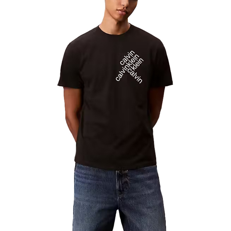 CAMISETA HOMBRE  CALVIN KLEIN M SS 30S EU CK BH WORD STACK G