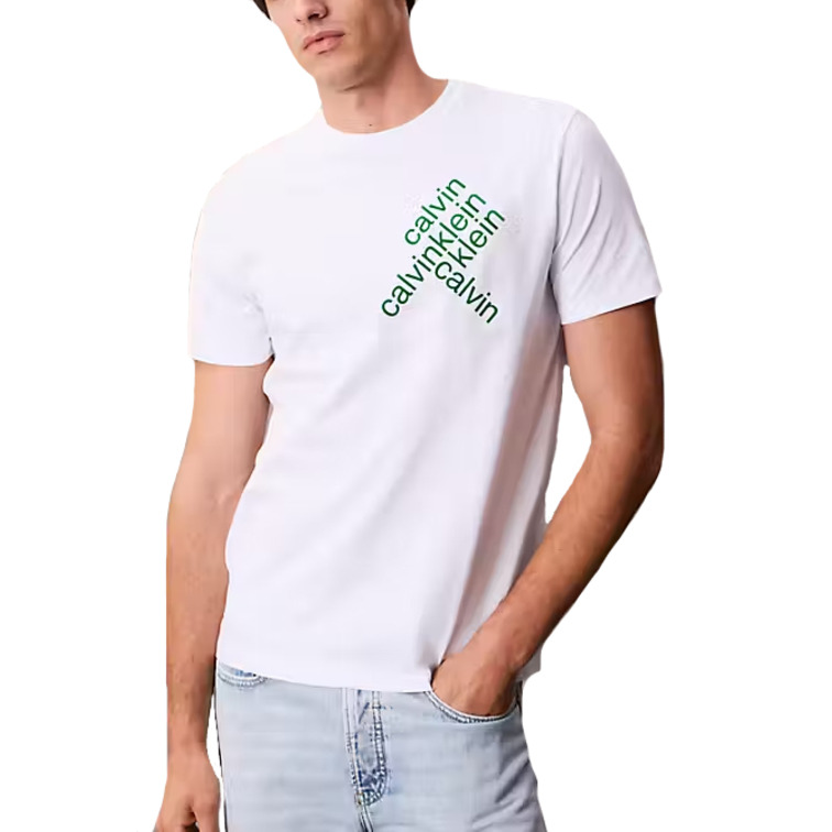 CAMISETA HOMBRE  CALVIN KLEIN M SS 30S EU CK BH WORD STACK G