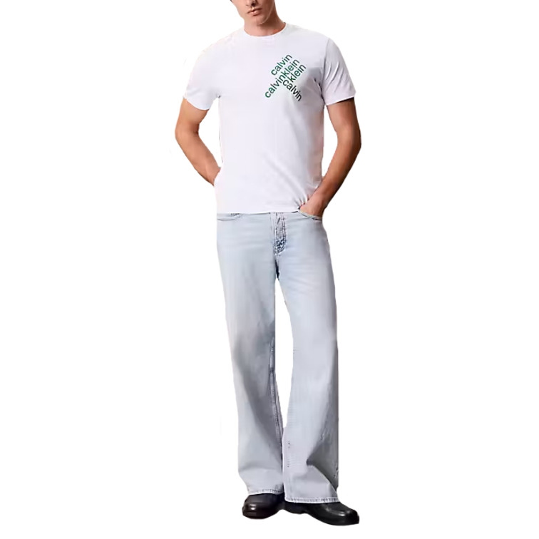 CAMISETA HOMBRE  CALVIN KLEIN M SS 30S EU CK BH WORD STACK G