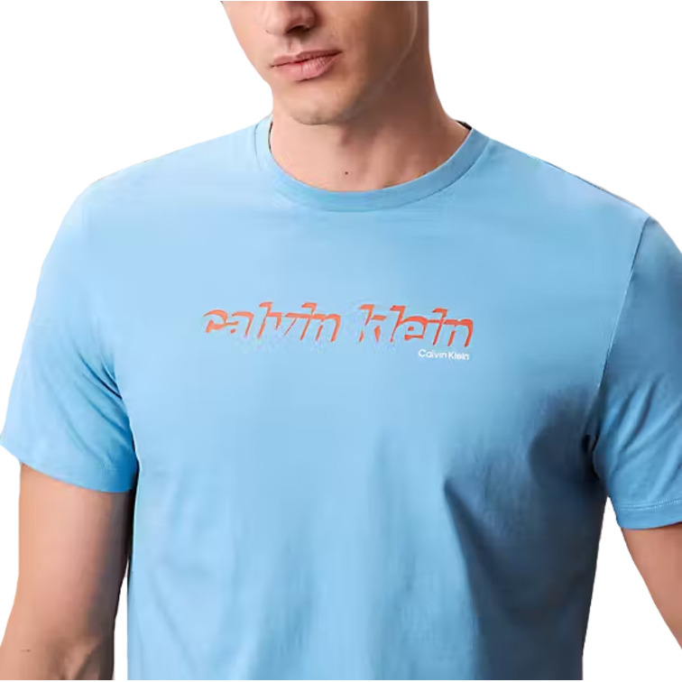 CAMISETA HOMBRE  CALVIN KLEIN M SS 30S EU CALVIN LINE 3D GRA
