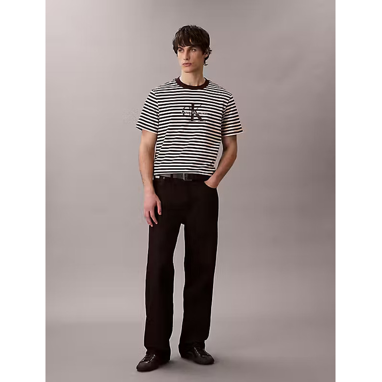 CAMISETA HOMBRE  CALVIN KLEIN M SS 20S STRIPE JERSEY MONOLOG