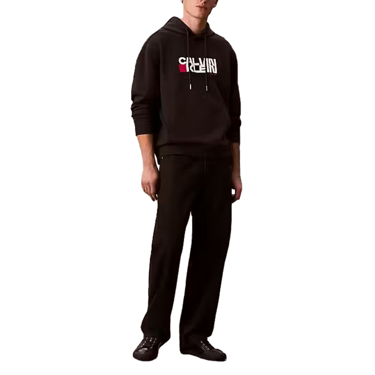 SUDADERA HOMBRE  CALVIN KLEIN M LS EU 350TERRY CK REDBOX GRA