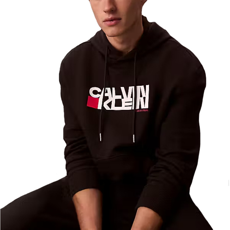 SUDADERA HOMBRE  CALVIN KLEIN M LS EU 350TERRY CK REDBOX GRA