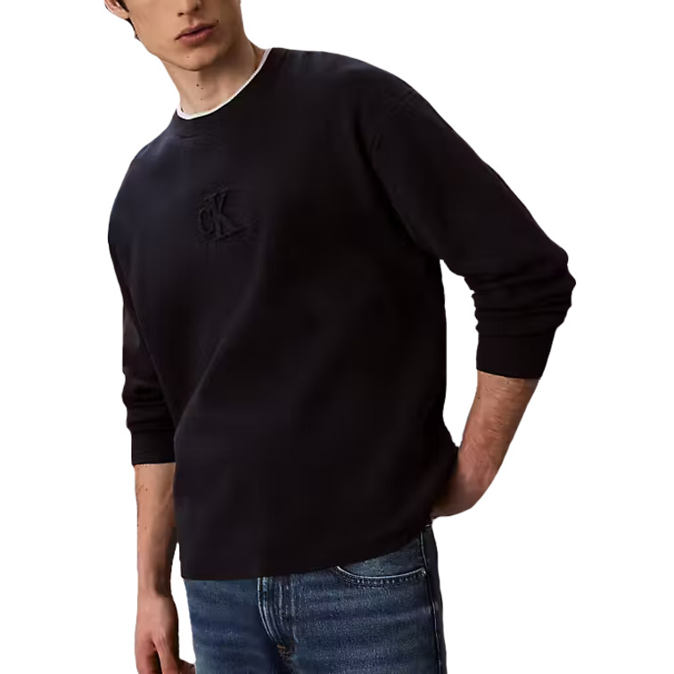 JERSEY HOMBRE CALVIN KLEIN HOLGADO CON LOGO GRABADO