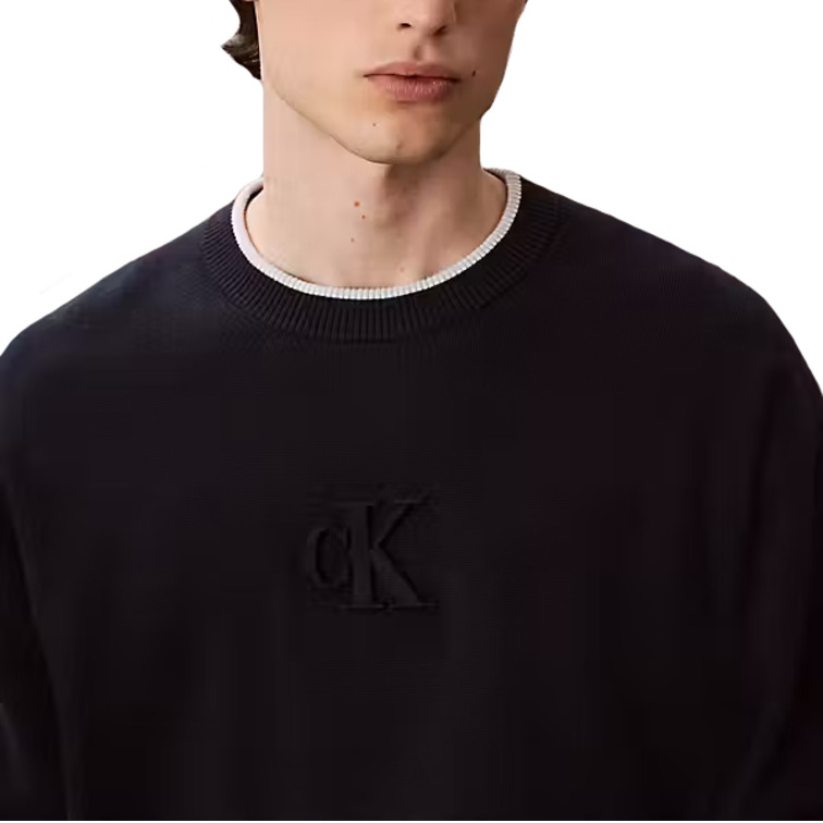 JERSEY HOMBRE CALVIN KLEIN HOLGADO CON LOGO GRABADO