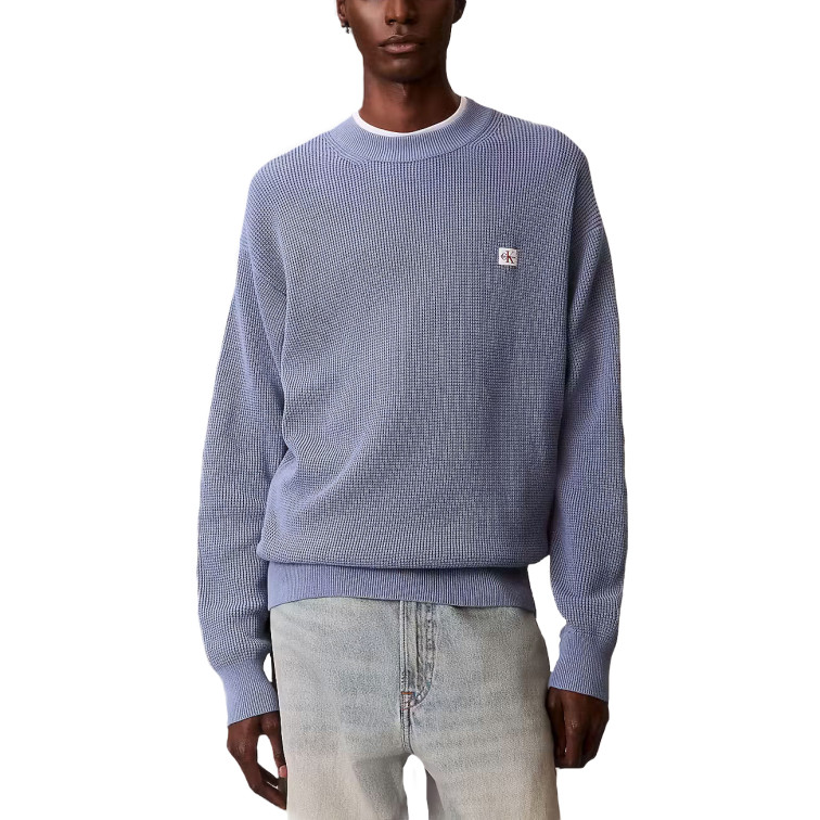JERSEY HOMBRE  CALVIN KLEIN M LS EZ COTTON WAFFLE CRWNK SW