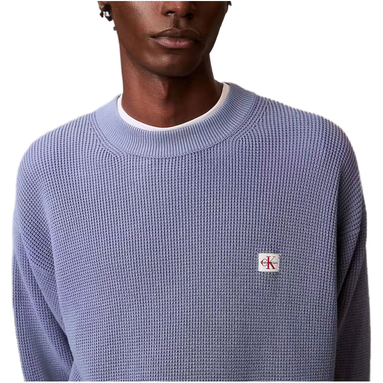 JERSEY HOMBRE  CALVIN KLEIN M LS EZ COTTON WAFFLE CRWNK SW