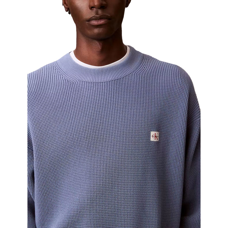 JERSEY HOMBRE  CALVIN KLEIN M LS EZ COTTON WAFFLE CRWNK SW
