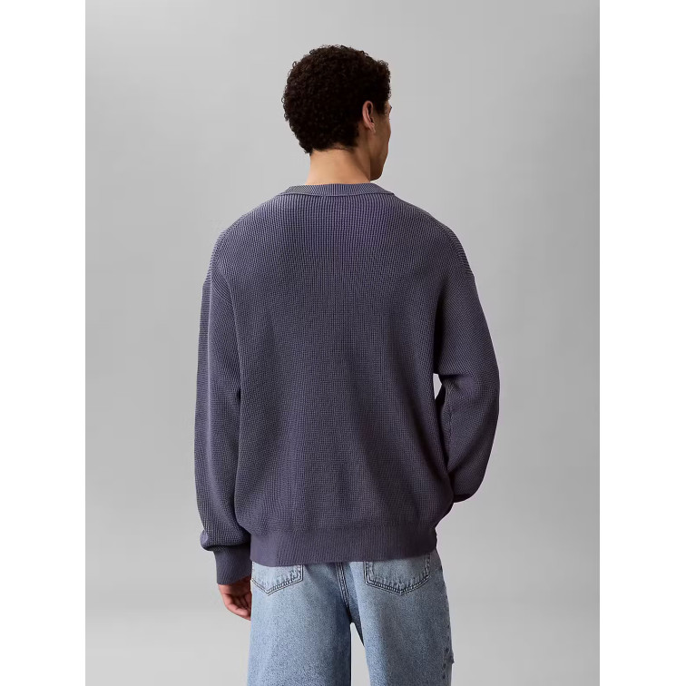 JERSEY HOMBRE  CALVIN KLEIN M LS EZ COTTON WAFFLE CRWNK SW