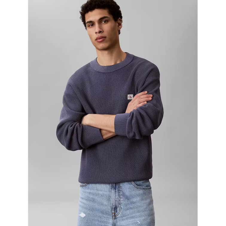 JERSEY HOMBRE  CALVIN KLEIN M LS EZ COTTON WAFFLE CRWNK SW