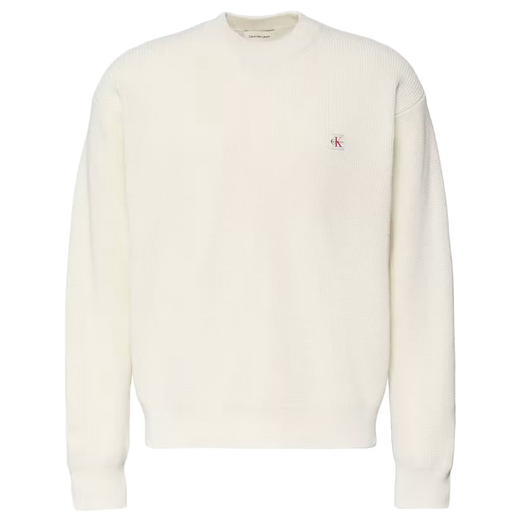 JERSEY HOMBRE  CALVIN KLEIN M LS EZ COTTON WAFFLE CRWNK SW