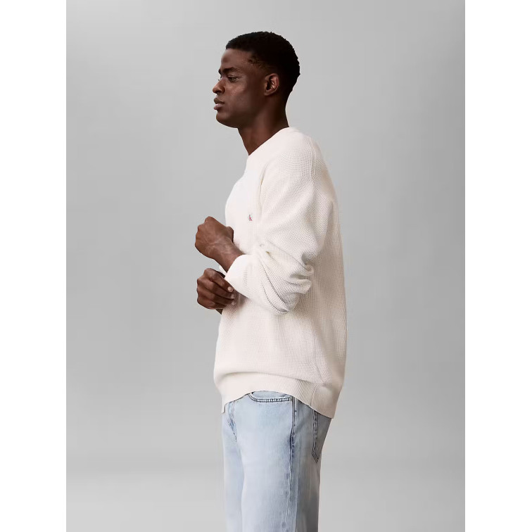JERSEY HOMBRE  CALVIN KLEIN M LS EZ COTTON WAFFLE CRWNK SW