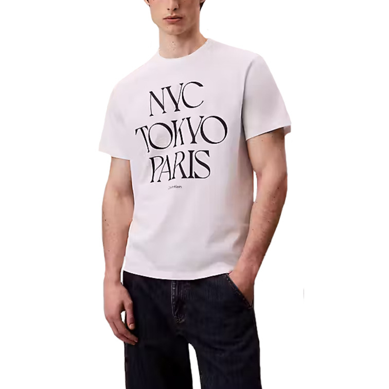 CAMISETA HOMBRE  CALVIN KLEIN M SS 20S TC FLAGSHIP CITY GRAP