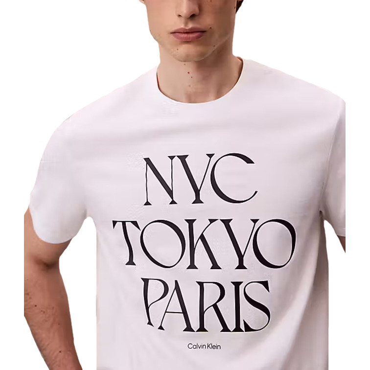 CAMISETA HOMBRE  CALVIN KLEIN M SS 20S TC FLAGSHIP CITY GRAP