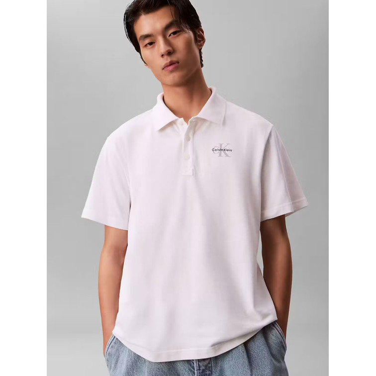 HOMBRE M SS EASY MONOLOGO CASUAL PIQU YAF