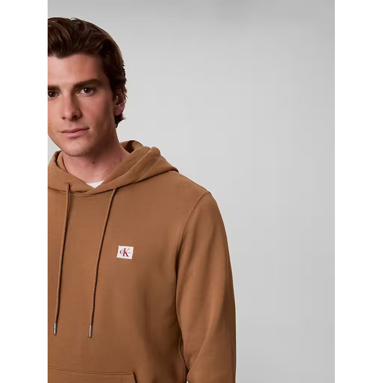 SUDADERA HOMBRE  CALVIN KLEIN M CL LS 350TERRY WVN LBL HOODI