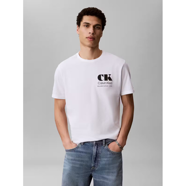 CAMISETA HOMBRE  CALVIN KLEIN M SS 30S EU CK RESORT GRAPHIC