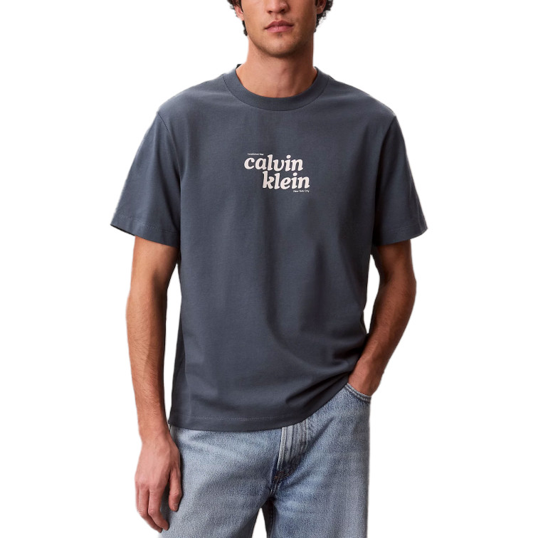 CAMISETA HOMBRE  CALVIN KLEIN M SS 20S CALVINKLEIN TRVL FONT