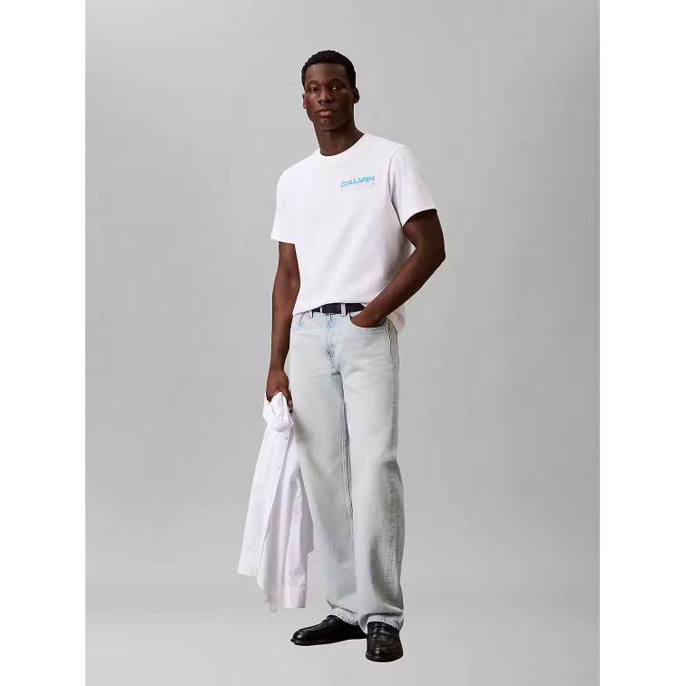 CAMISETA HOMBRE  CALVIN KLEIN M SS 20S CALVIN DISC STACK GRA